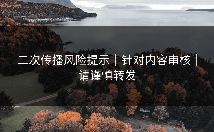 二次传播风险提示｜针对内容审核｜请谨慎转发