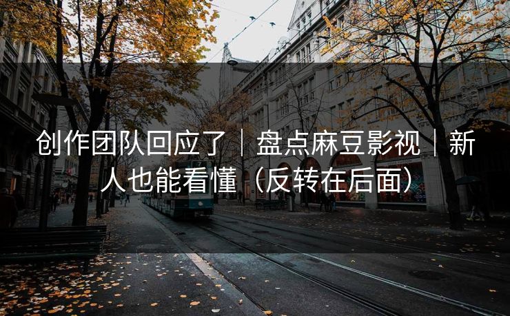 创作团队回应了｜盘点麻豆影视｜新人也能看懂（反转在后面）